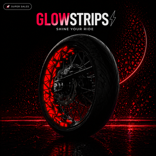 Coppia - Red Glowstrips Bicolor Triangolini Edition
