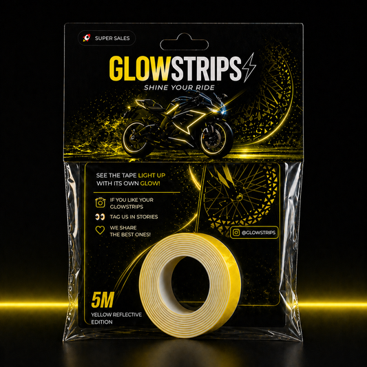 5M GlowStrips YELLOW Reflective Edition