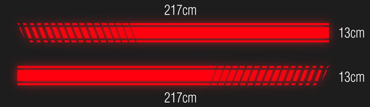 GlowStrips Reflective – Strisce Decorative per Auto  (2 pezzi)