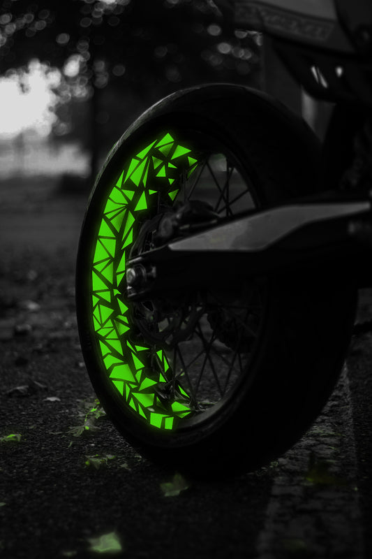 Coppia - Green Glowstrips Bicolor Triangolini Edition