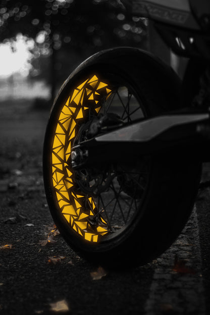 Pair - Yellow Glowstrips Bicolor Triangolini Edition
